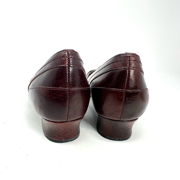 Clark Artisan Collection Leather Brown Closed Toes Heels Womens Shoes - Picture 5 of 11